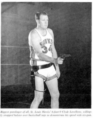 Clyde Lovellette photographed in Sports Illustrated December 11, 1961.